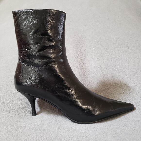 Jeffrey Campbell Sindee Boots in Black Size 8.5 JCAM-WZ1687 Kitten Heels - Picture 1 of 14